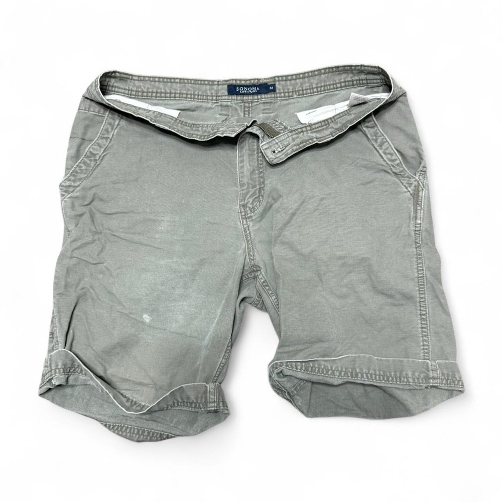 Sonoma Men's Flat Front Gray Shorts